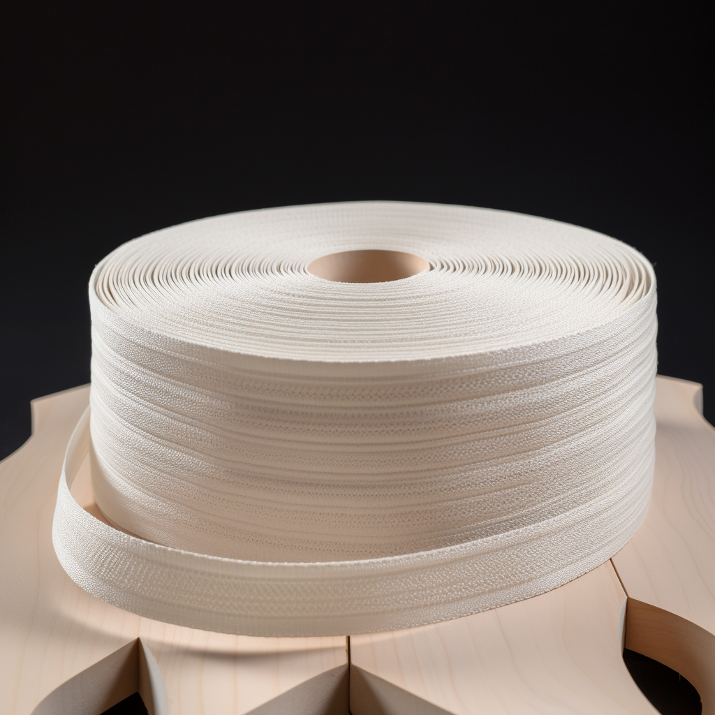 Elastic Webbing roll, white