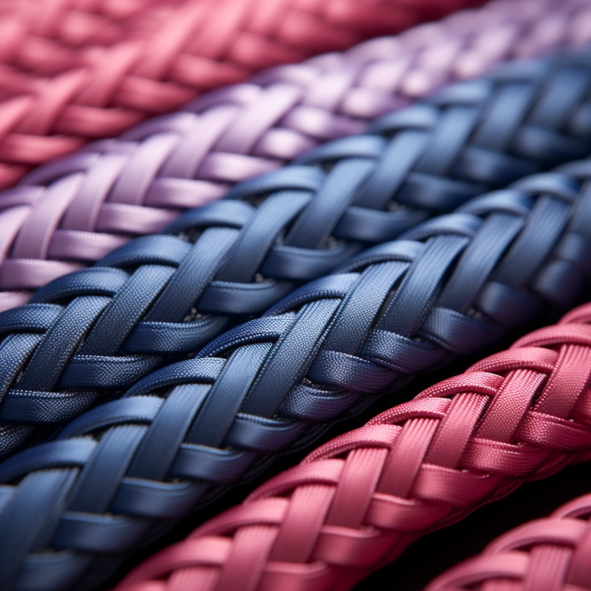 webbing with basket weaving method