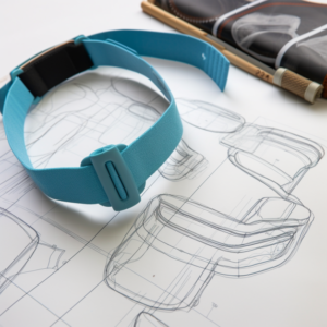 blue webbing with buckles