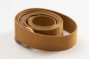 gold brown webbing roll, cotton for yoga strap