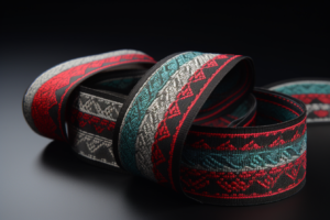 polyester jacquard weaving, both side, decorate strap