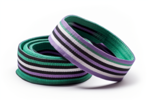 Striped tennis headband