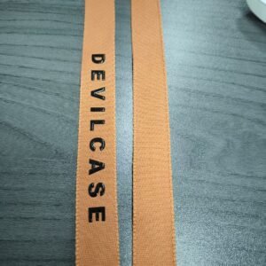 silicon word printing on webbing