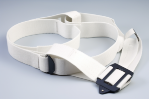 patient restraint strap, white