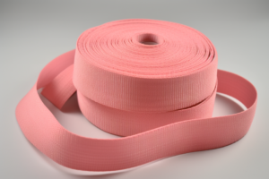 pink, soft elastic webbing