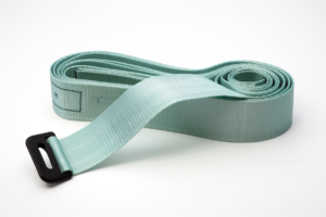 polyester positioning strap, light blue