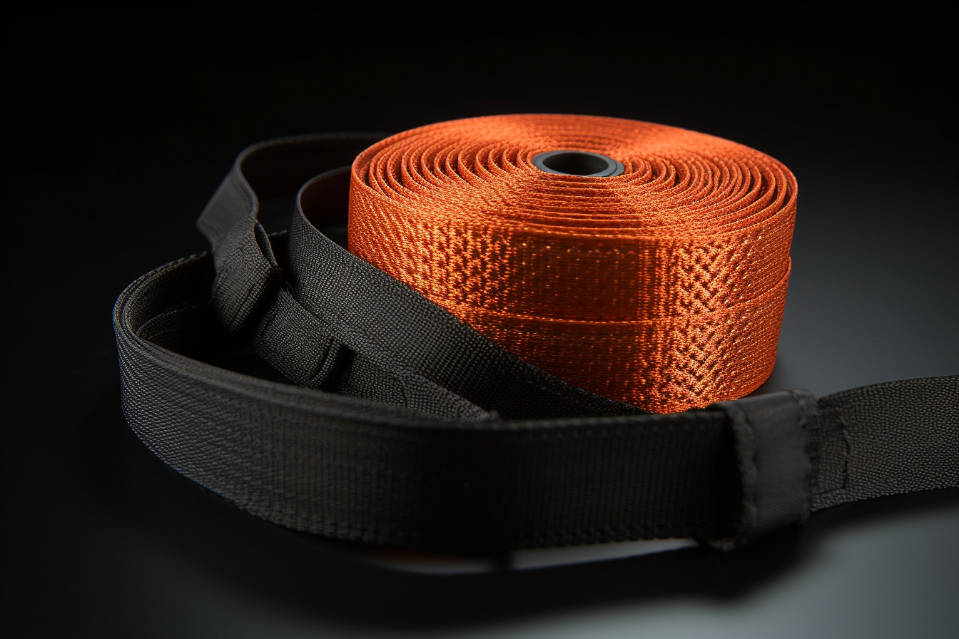 Sangle Nylon DMiotech - 10 Mètres De Long X 50 Mm De Large - Noire, Pour Bricolage, Sac à Dos, Réparation équipement Extérieur