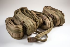 assembled set of parachute webbing