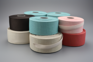 elastic webbing rolls, light color