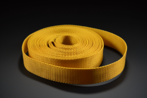 flame-resistant webbing. Aramid fiber