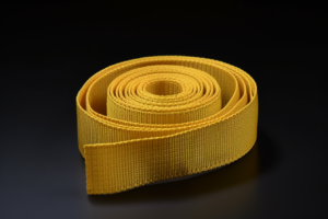 flame-resistant webbing, yellow gold color