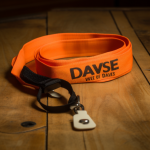 screen printed orange strap