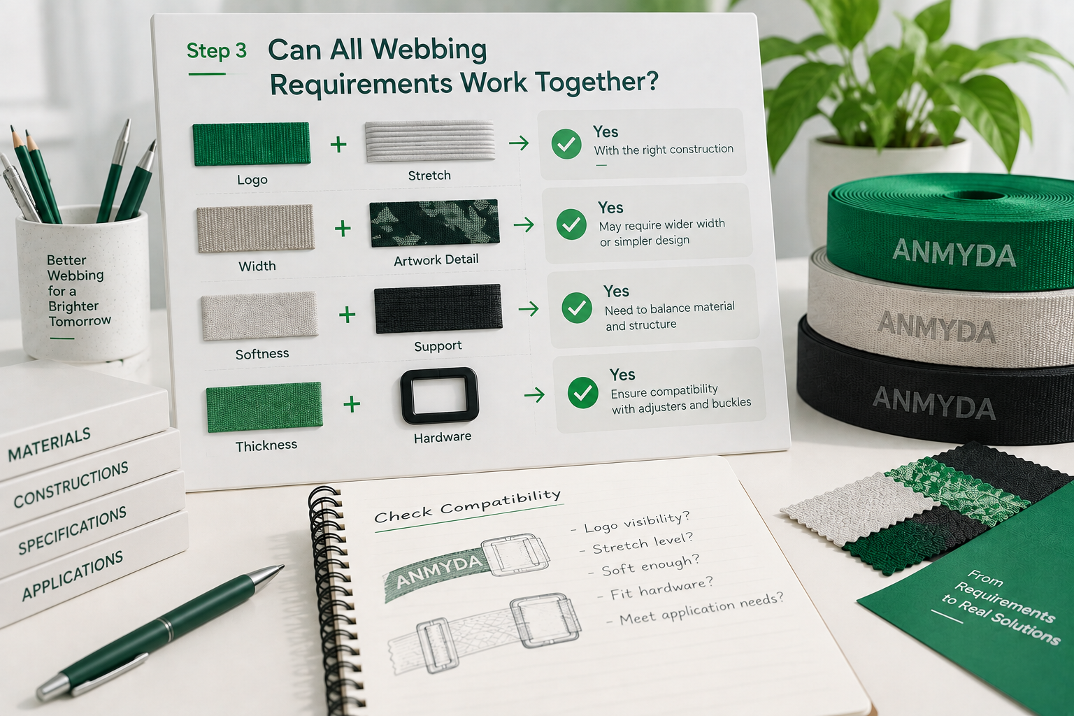 Checking whether custom webbing requirements work together