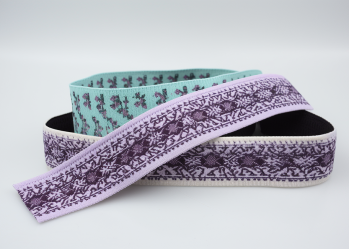 1.25 inch elastic jacquard weaving waistband