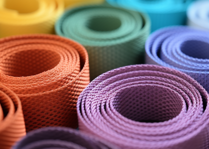 Colourful Webbing rolls, custom pattern