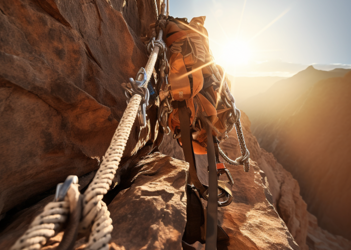 The webbing is exposed to sunlight