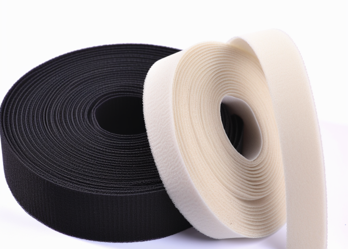 velcro strap, nylon loop, white, black