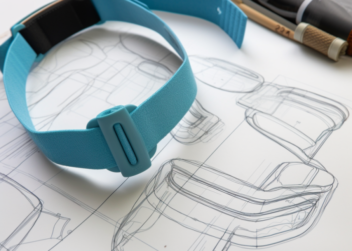 blue webbing with buckles
