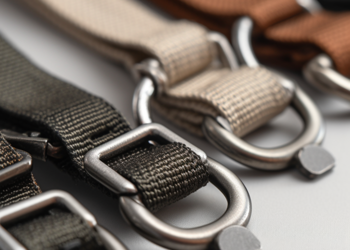 D-Rings and Clasps on Webbing D-Rings and Clasps on Webbing