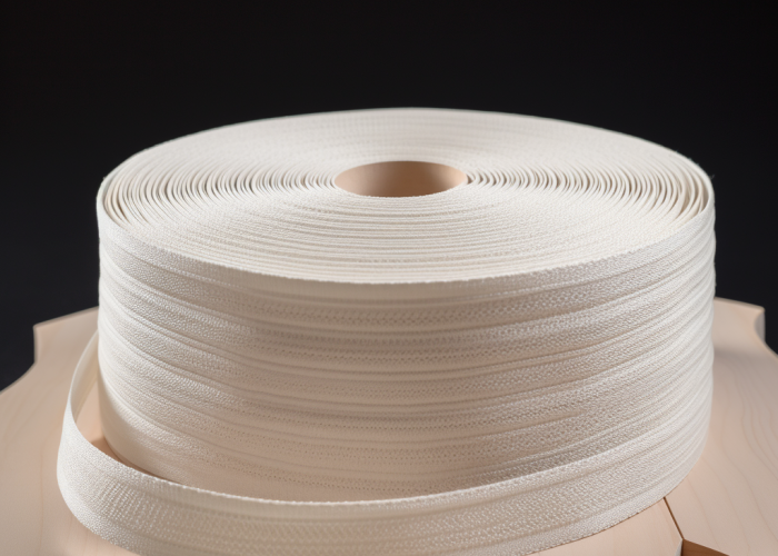 Elastic Webbing roll, white