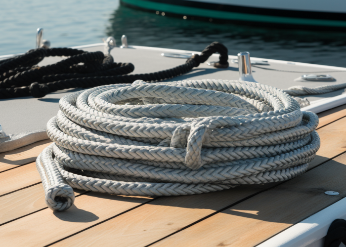 Double Braid Dock Line white