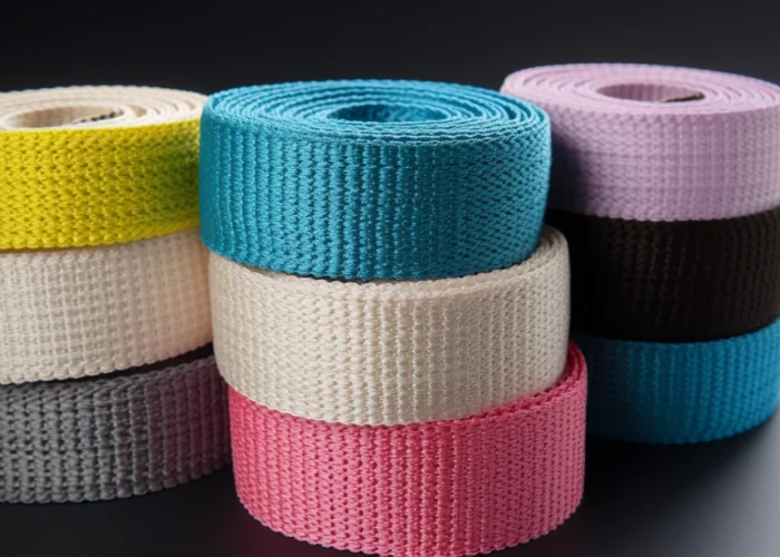 Knitted elastic webbing rolls