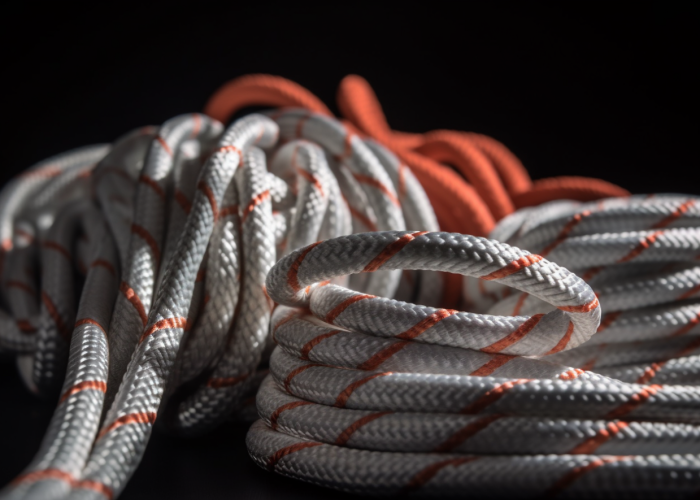 Static Ropes, white and orange, custom Static Ropes, white and orange, custom