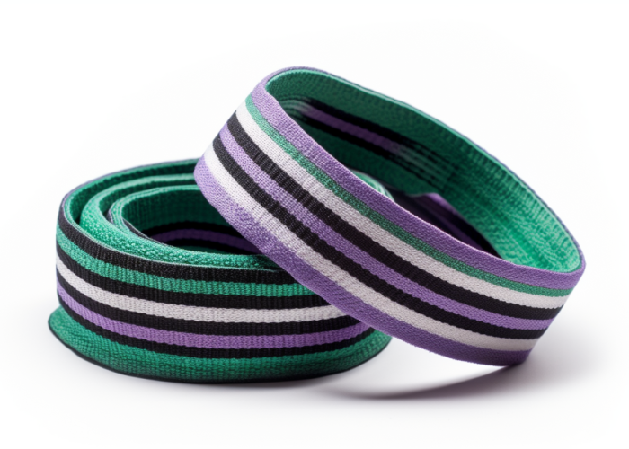 Striped tennis headband