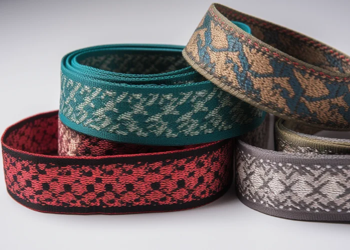 jacquard Webbing, custom patten and colors