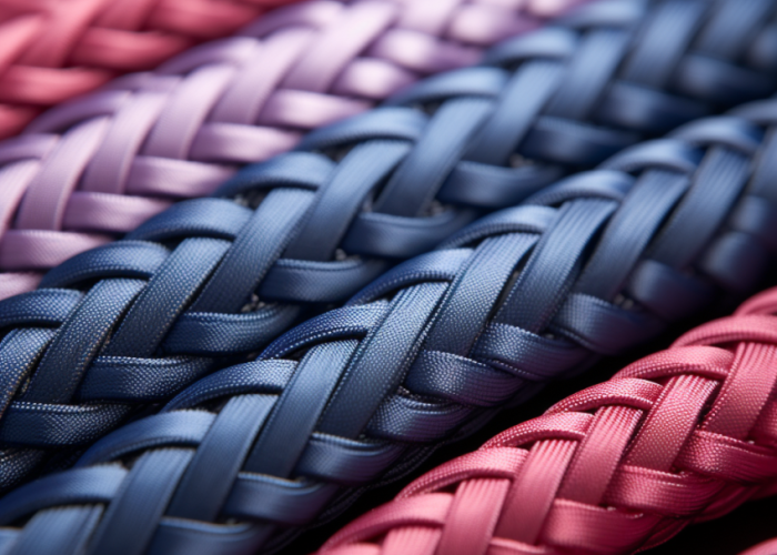 webbing with basket weaving method