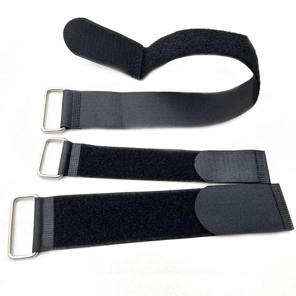 black medical restraint straps
