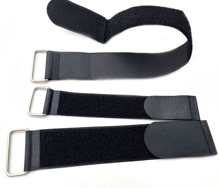 black medical restraint straps
