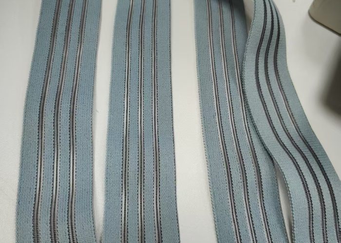 breathable elastic webbing, blue