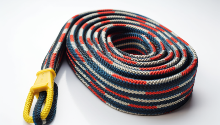 climbing rope with shoulder strap climbing rope with shoulder strap, jacquard style