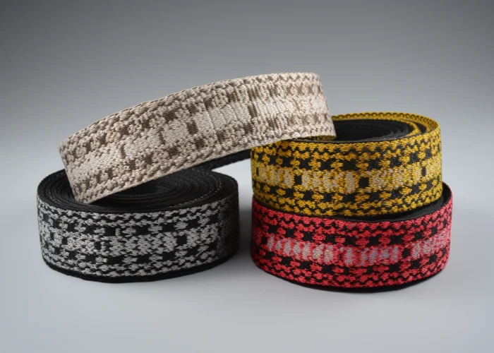 custom jacquard Webbing rolls.