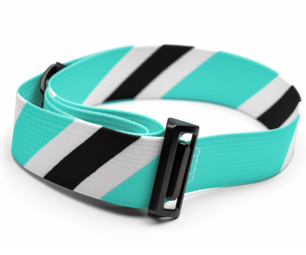 elastic strap, green, white