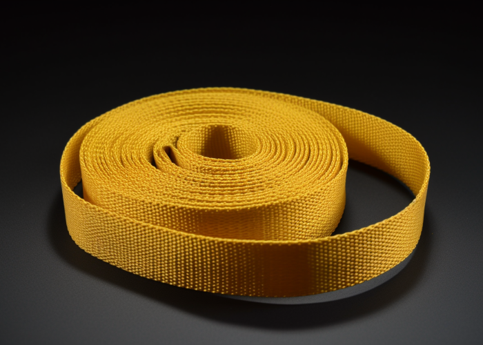flame-resistant webbing. Aramid fiber