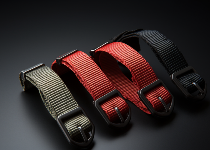 horizontally short nylon strap