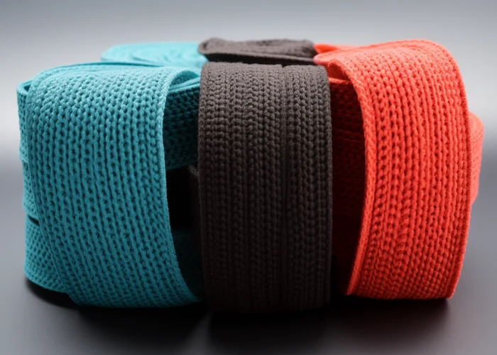 kitted type elastic webbing rolls.