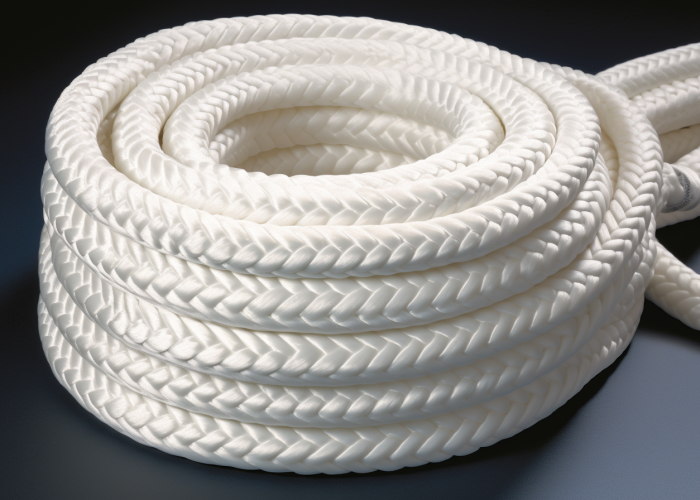 nylon Double-Braid Dock Line. white