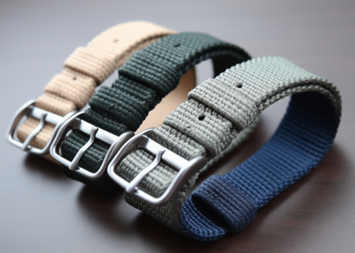 nylon watch strap with hardware