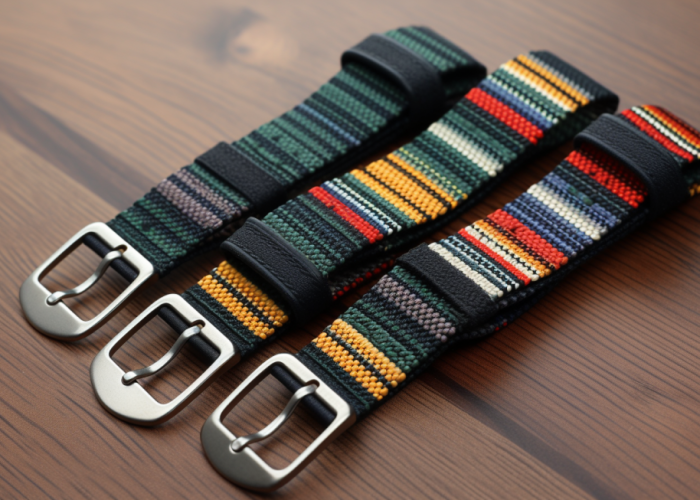 nylon watch strap, jacquard weaving