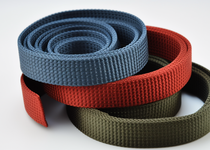 nylon weaving webbing, custom, blue, red nylon weaving webbing, custom, blue, red