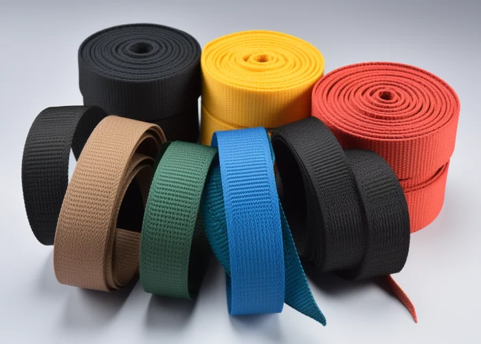 nylon webbing. rolls and colorful