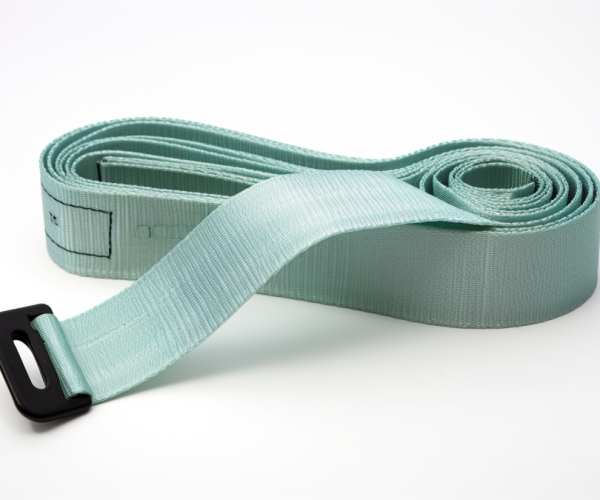 polyester positioning strap, light blue