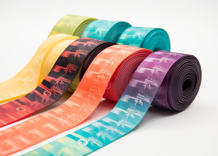 repeating screen printed logo. waistband 50mm