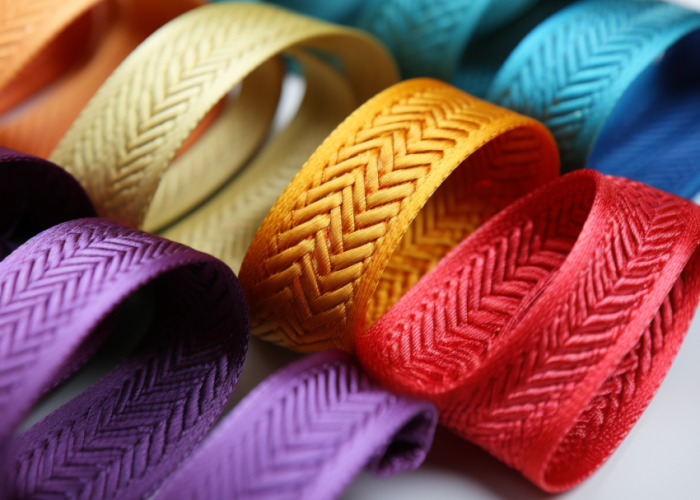 nylon webbing, jacquard type, different colors